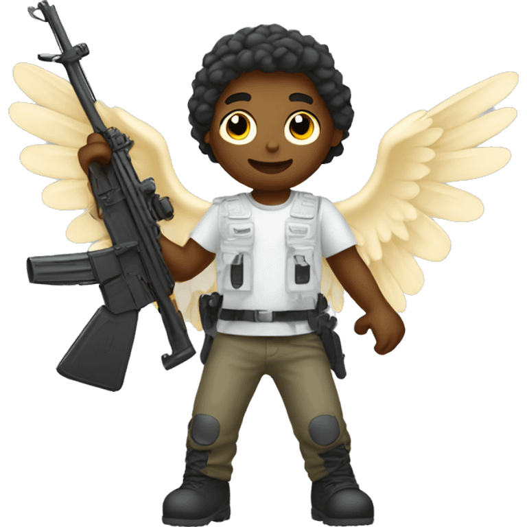 Angel with an rifle emoji