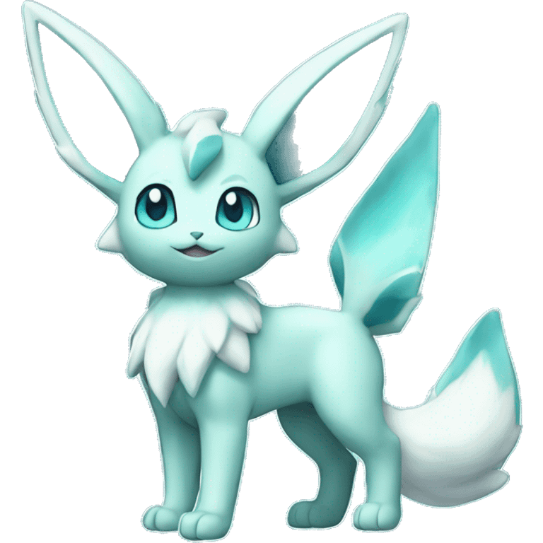 Glaceon-Vaporeon full body emoji