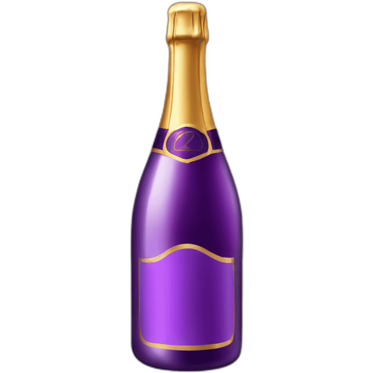 purple champagne emoji