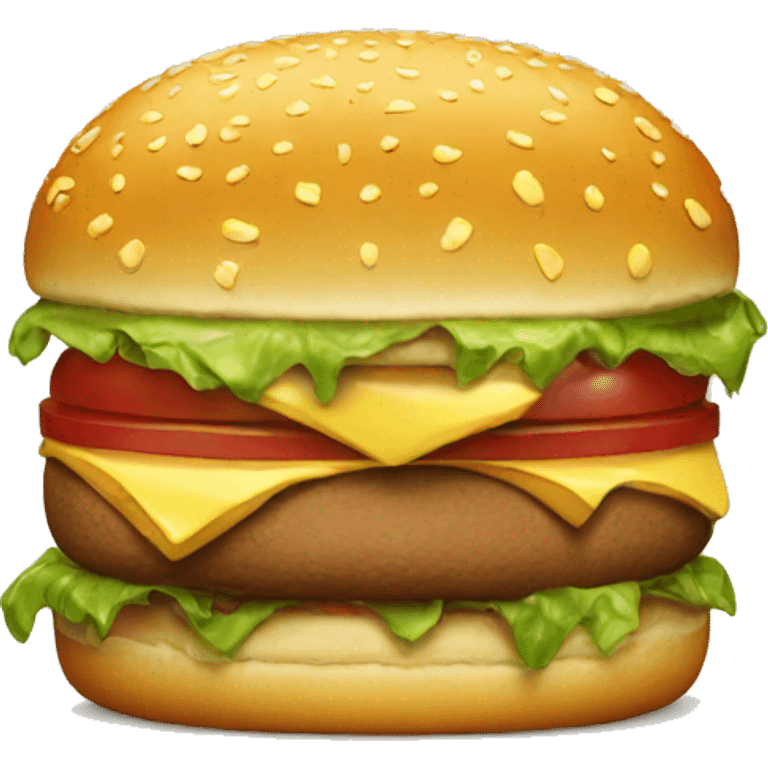 a burger crying emoji