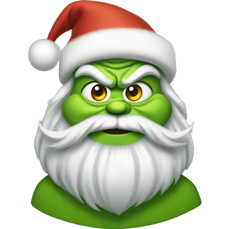 Christmas tree grinch emoji