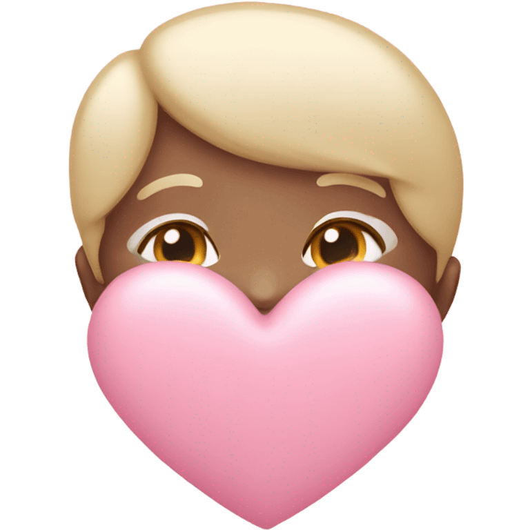 Baby pink heart emoji