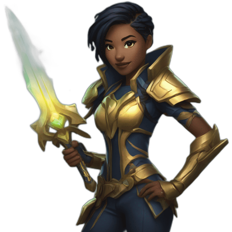 League Of Legends - senna - holding her weapon - keke palmer - emoji