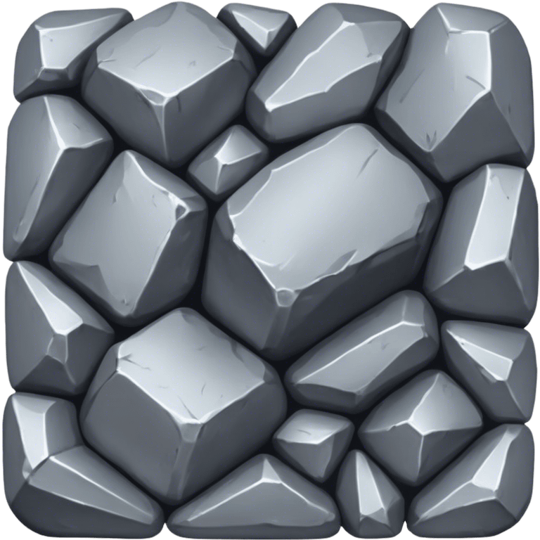 Cinematic Realistic Lead Ore, Heavy and dense, with a matte gray surface and subtle metallic glimmer. The metal's weight and durability are evident, with soft, sharp edges and a slight texture that enhances its solid presence. Soft glowing outline, capturing the essence of raw strength and industrial power in lead ore. emoji