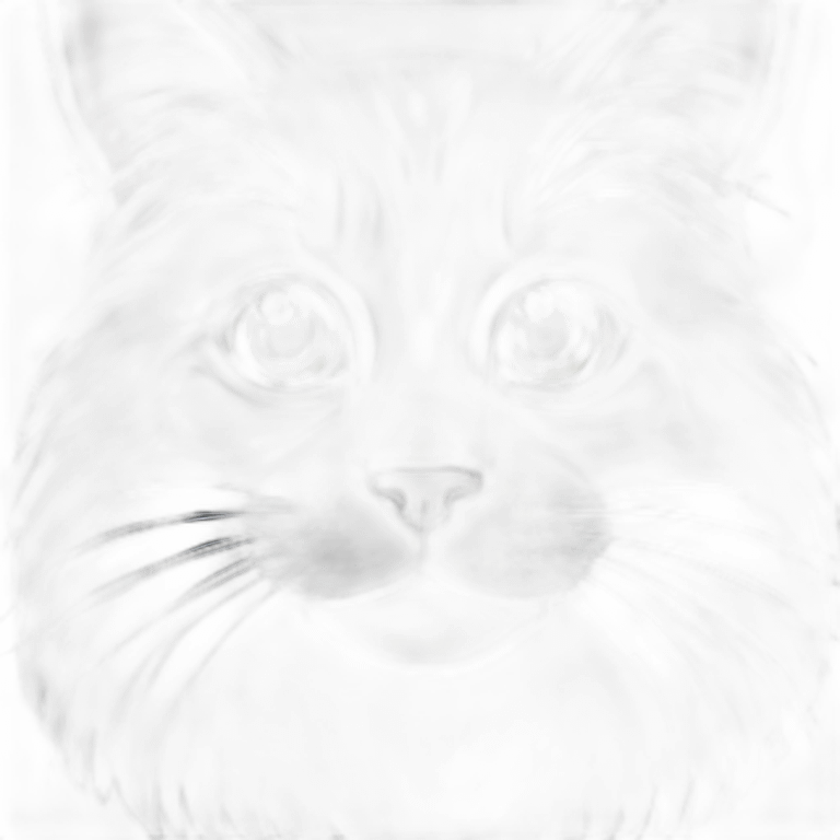 black main coon with green eyes emoji