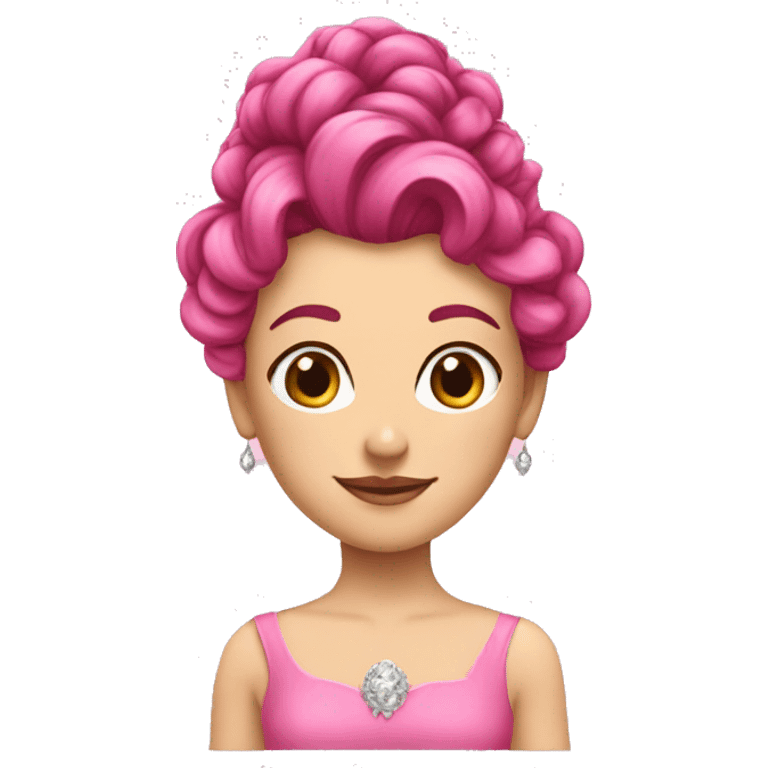 Une princesse au cheveux rose emoji