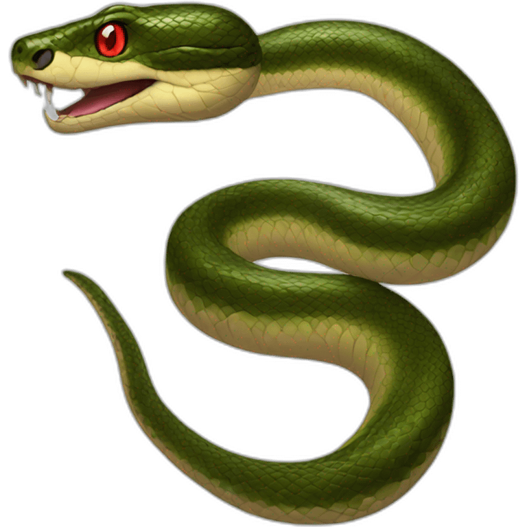 anaconda with red eyes emoji