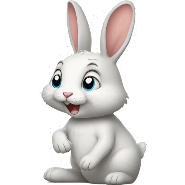 animated rabbit pats emoji