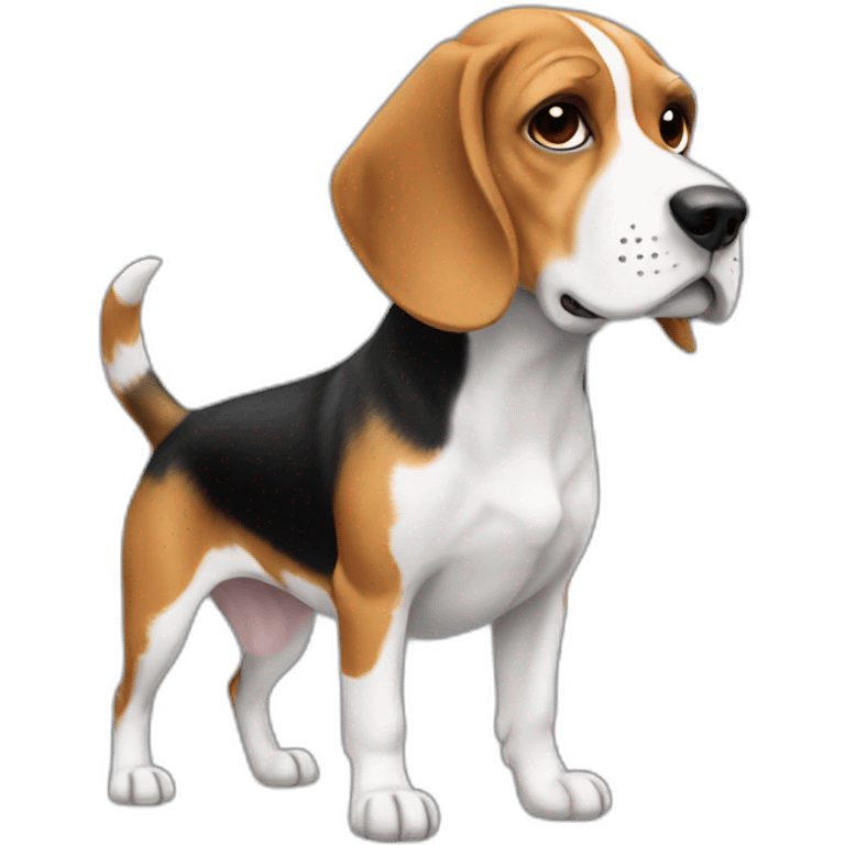 Dog Beagle full-height emoji