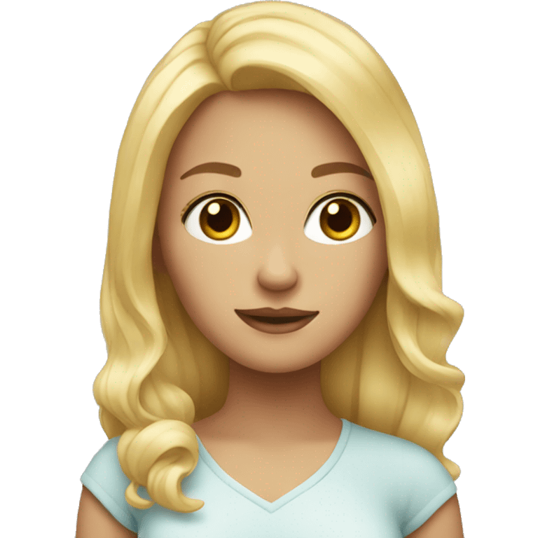 blonde girl emoji