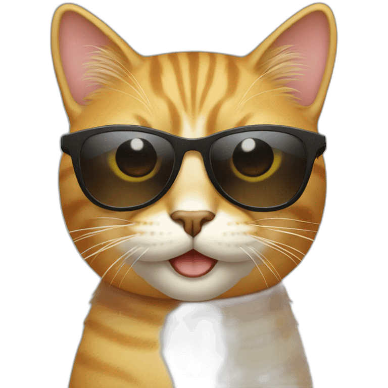 Cat with sunglasses emoji