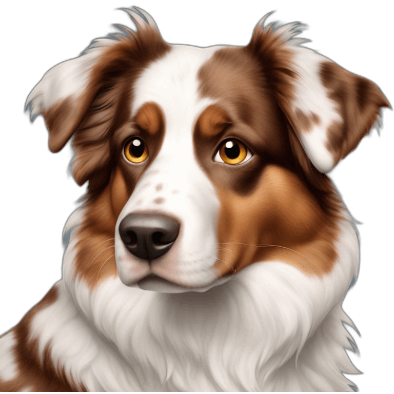 mismark red merle aussie emoji