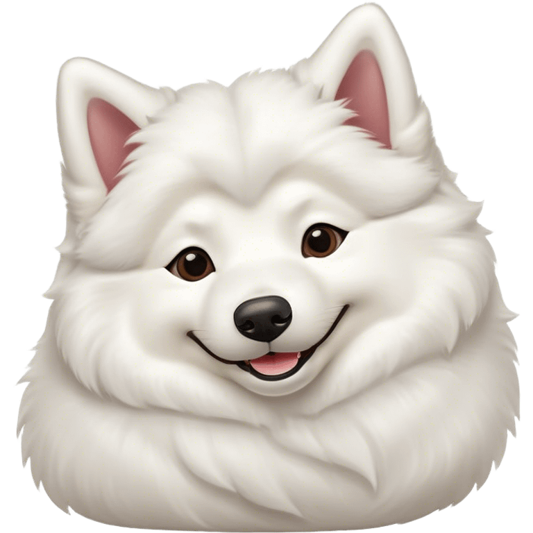 
Samoyed lying on his back happy emoji