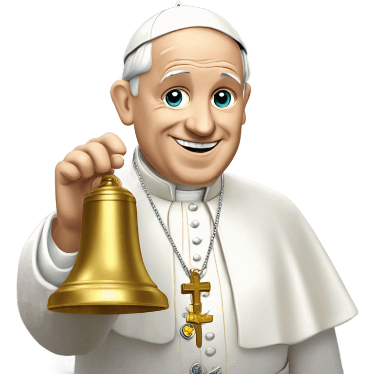 pope francis ringing bell emoji