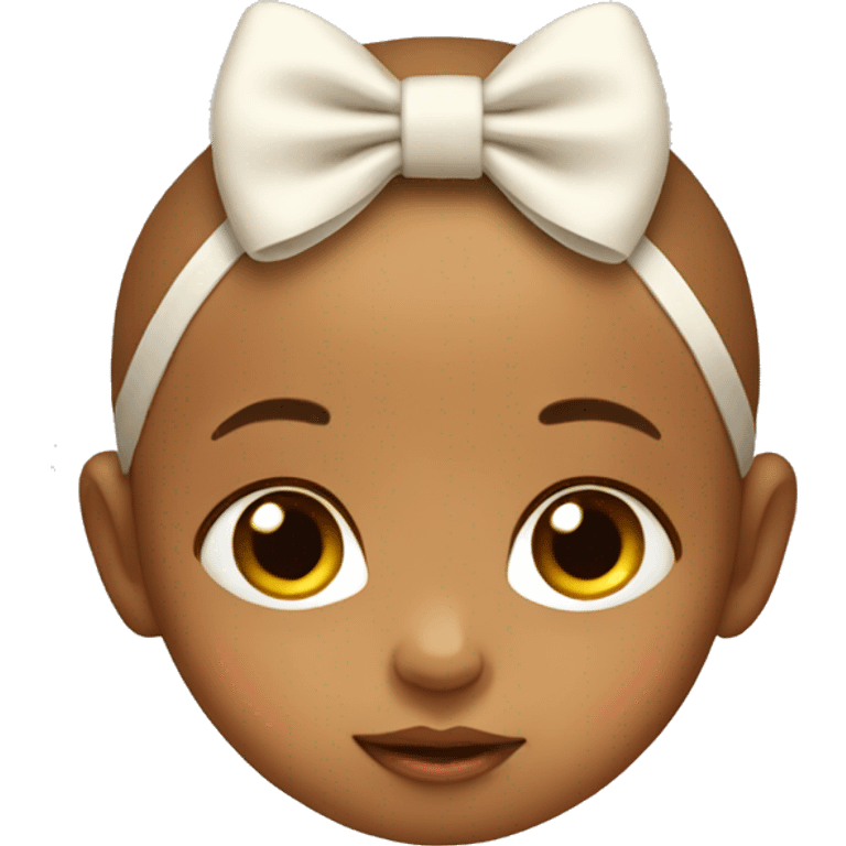 Baby with bow emoji