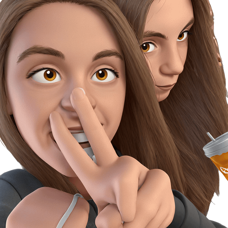 friends enjoying drinks together emoji