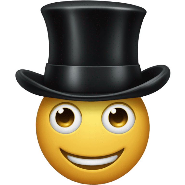 bean wearing top hat emoji