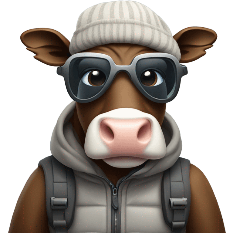 Coal cow cow ski emoji