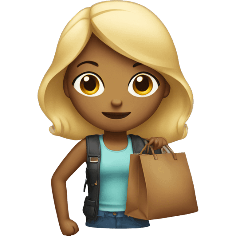 Girl with a bag emoji