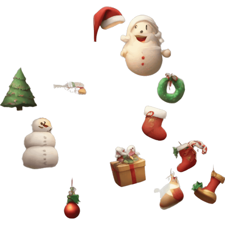 aesthetic christmas emoji