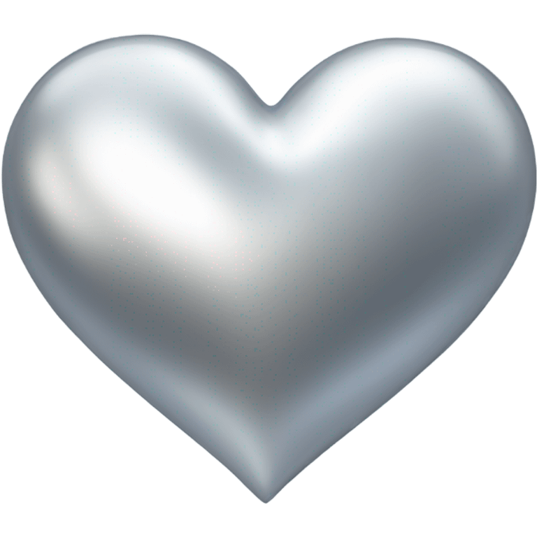 silver heart emoji