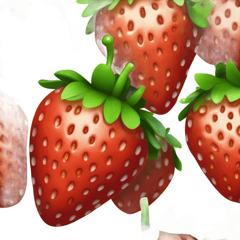 a twinkling strawberry emoji