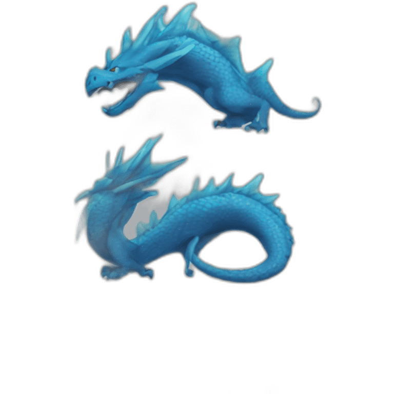 Blue dragon emoji