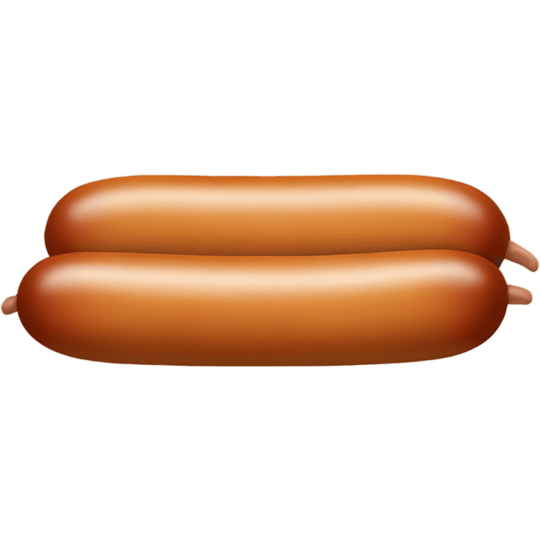 Tan colored sausage emoji