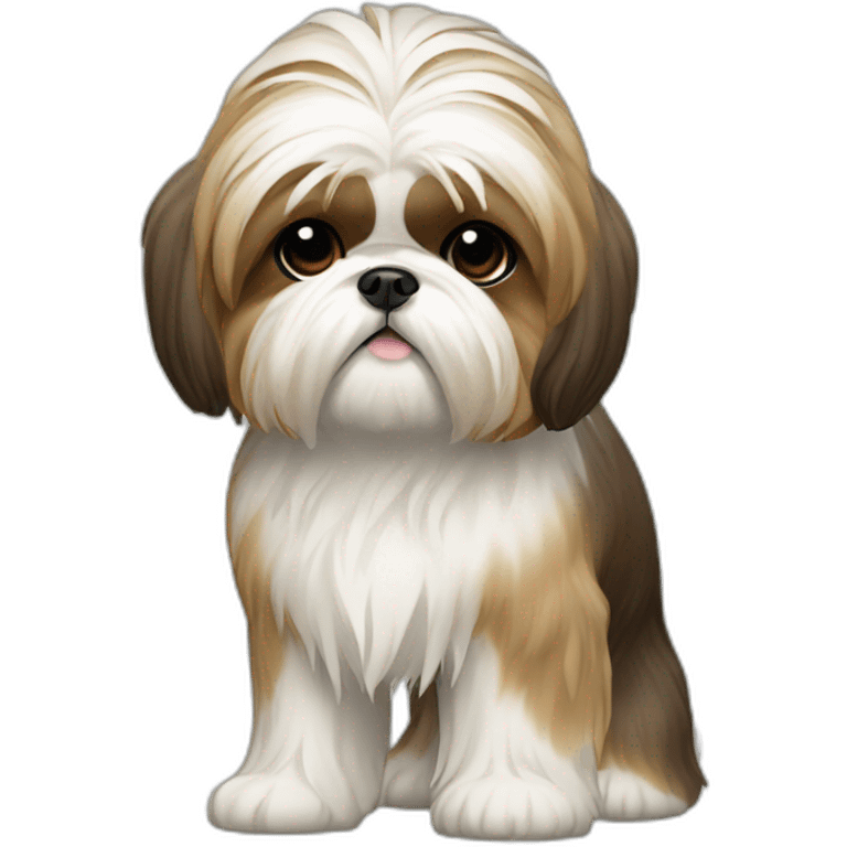 Dog Shih Tzu with long coat full-height  emoji