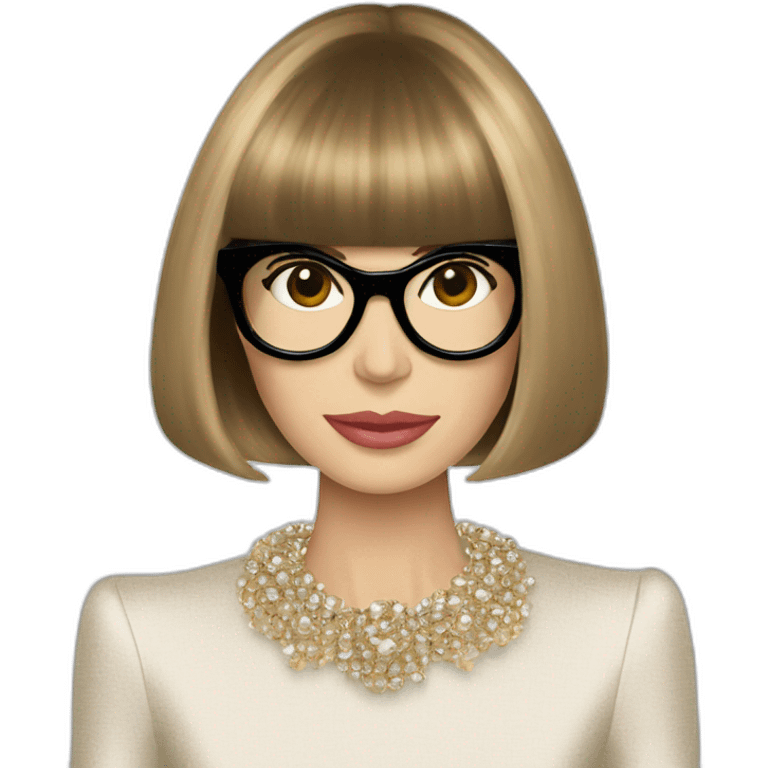 Anna Wintour Xmas ball emoji