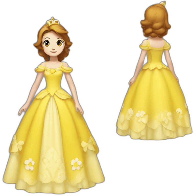 Princess daisy yelllow dress standing emoji