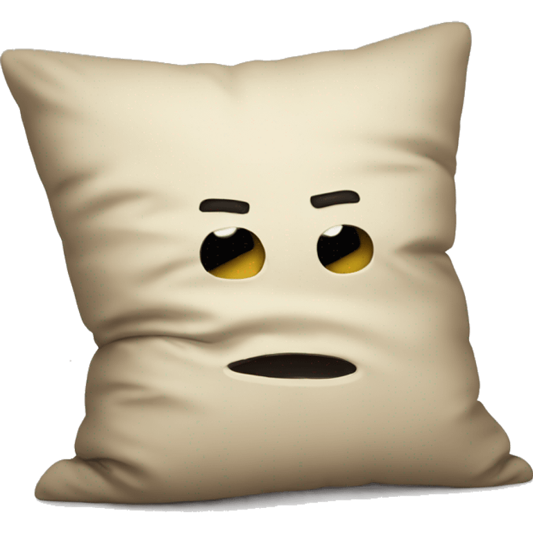 cartoon head buried in pillow emoji