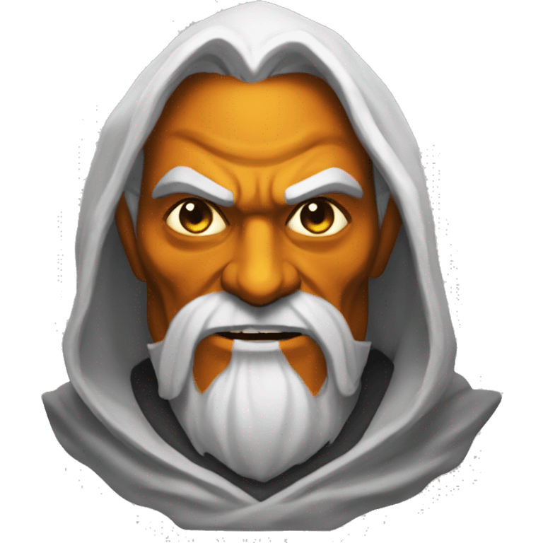 half-orc male wizard necromancer pumpkin emoji