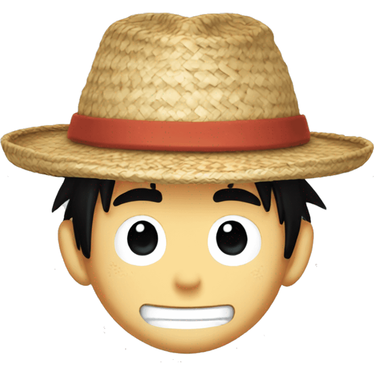 a luffy straw hat emoji