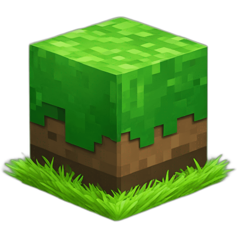 Minecraft grass block emoji