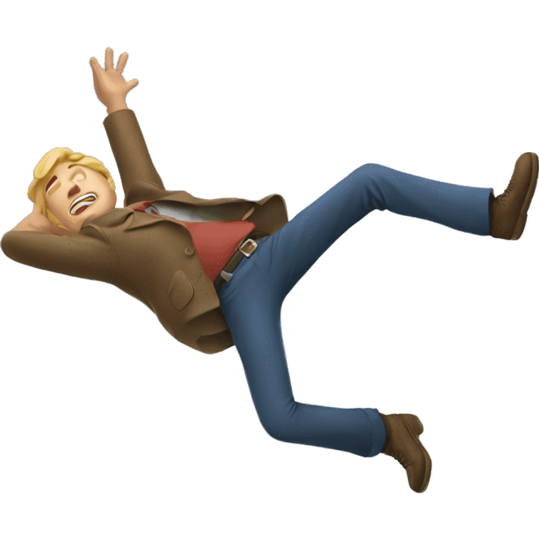 Man falling down emoji