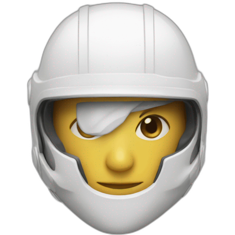 casco blanco emoji