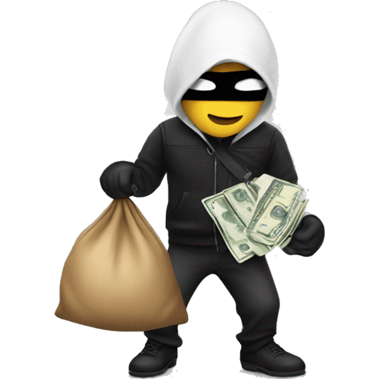 Robber with a money bag emoji