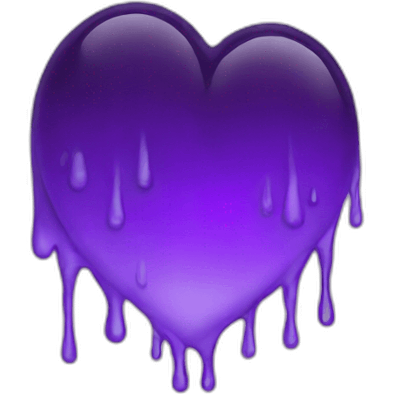 Purple rain and heart emoji