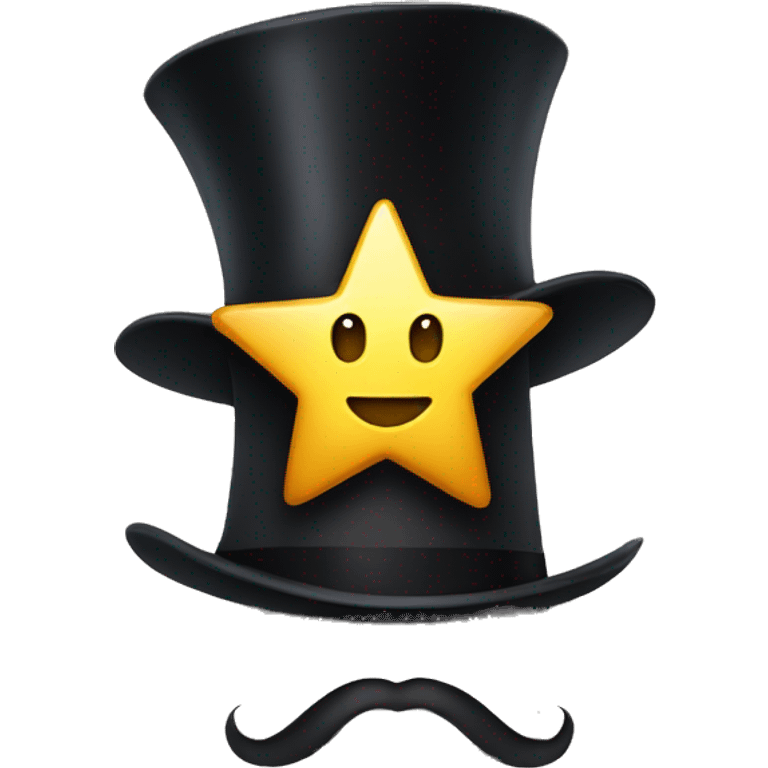 A Star with a top hat emoji