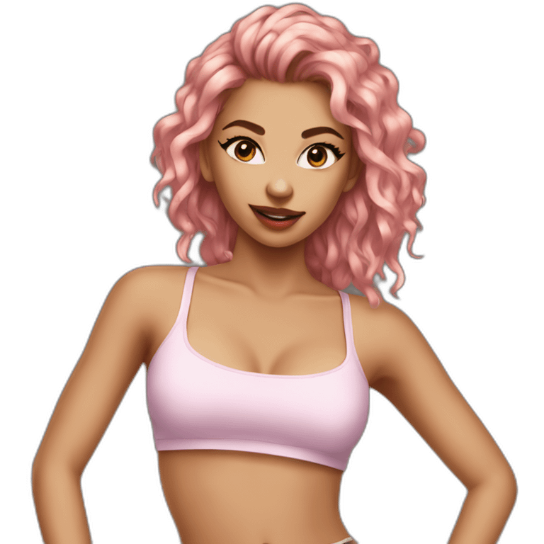 hot girl crop top emoji