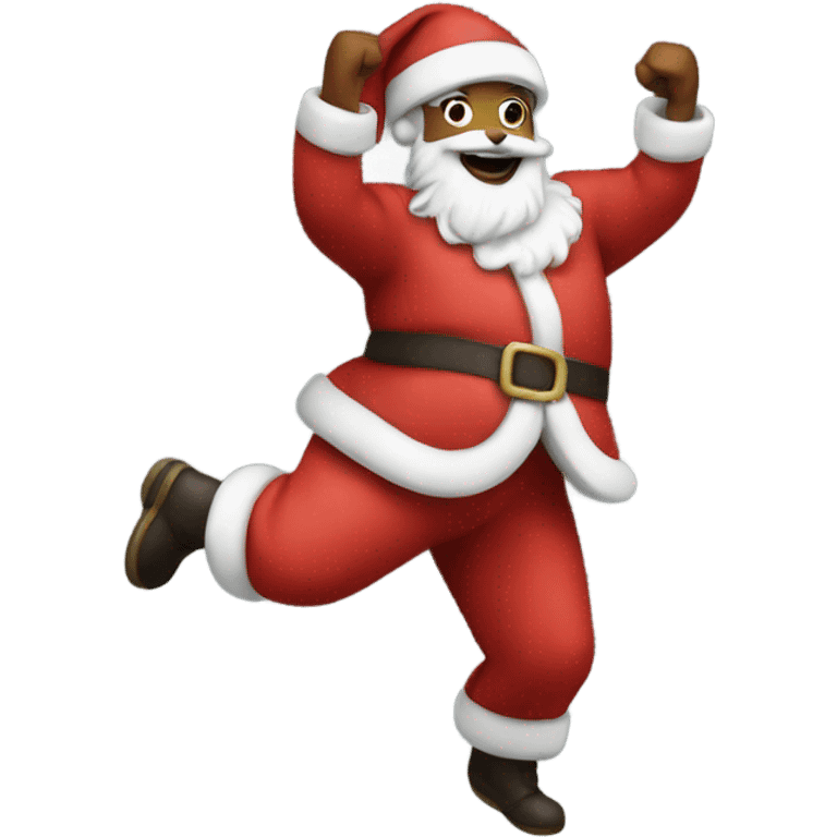 Santa dancing emoji