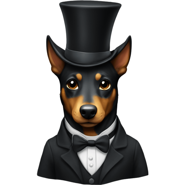 kelpie with top hat  emoji