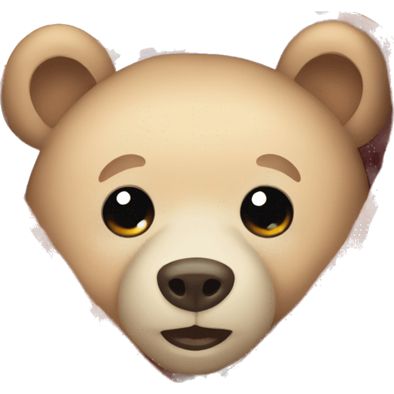 bear cozy in blanket emoji