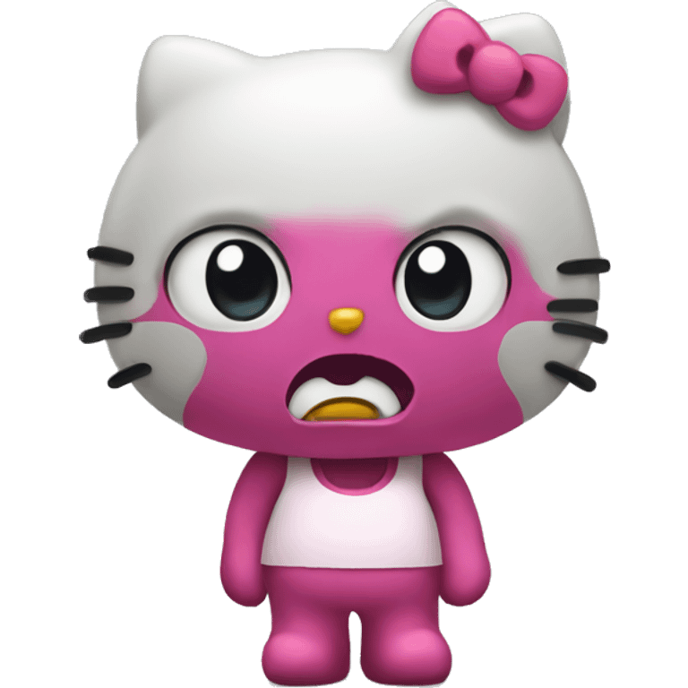 angry hello kitty emoji