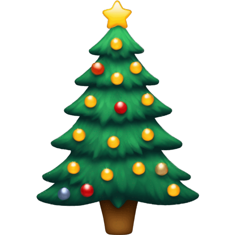 Christmas tree with lights emoji