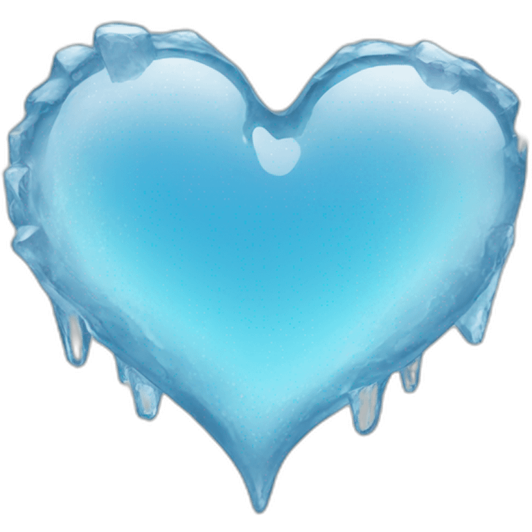 Ice heart emoji