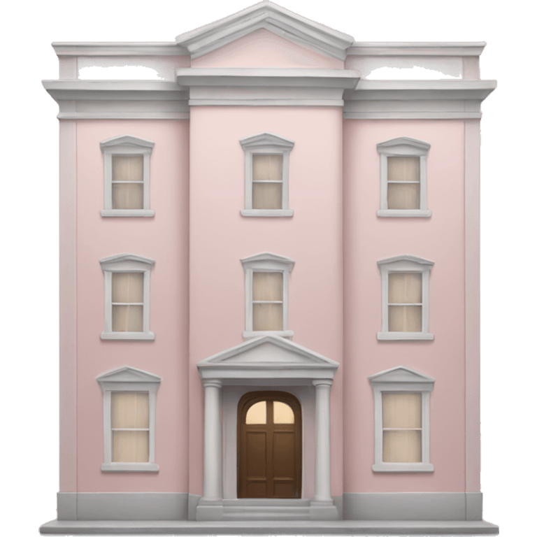 pale pink building emoji