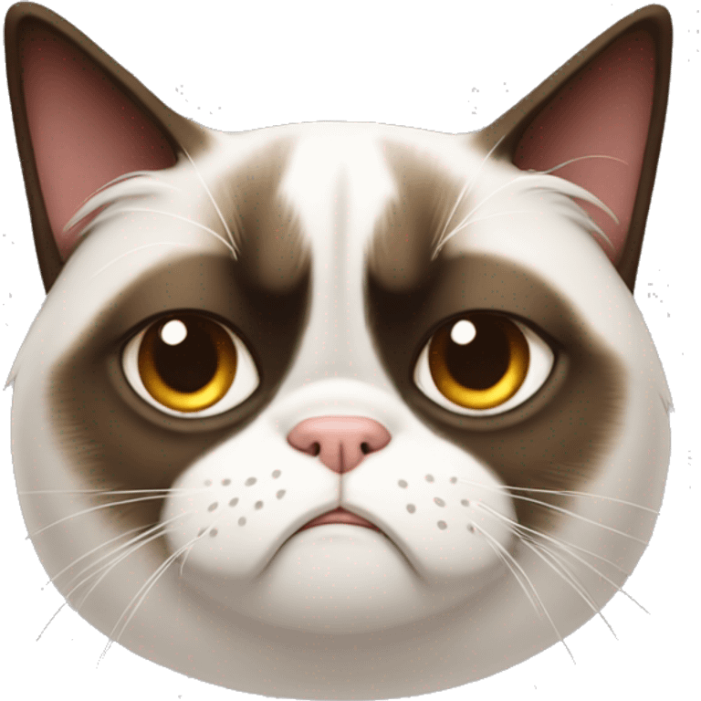 The famous grumpy cat emoji