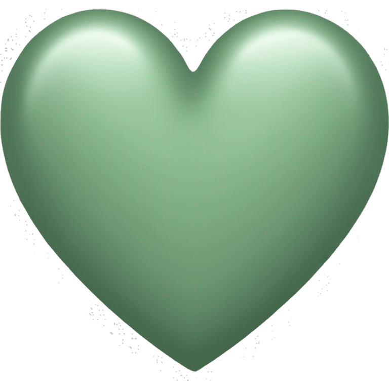 Sage green heart emoji